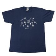 プリント半袖Tシャツ（道具）メトロブルー M
