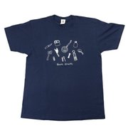 プリント半袖Tシャツ（道具）メトロブルー L