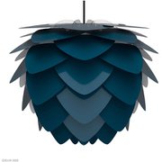 Aluvia アルヴィア 3灯ペンダント ペトロールブルー×ブラックコード（※電球・フランジカバー別売/ナツメ球・コードアジャスター付属） 02133-BK-3