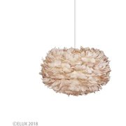 Eos Medium イオスミディアム 1灯ペンダント ライトブラウン×ホワイトコード(※電球・フランジカバー別売/コードアジャスター付属) 03006-WH