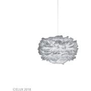 Eos mini イオスミニ 1灯ペンダント ライトグレー×ホワイトコード(※電球・フランジカバー別売/コードアジャスター付属) 03013-WH
