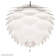 Silvia シルヴィア 3灯ペンダント ホワイト×ブラックコード(※電球・フランジカバー別売/ナツメ球・コードアジャスター付属) 02007-BK-3