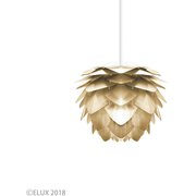Silvia mini brushed brass シルヴィアミニ ブラッシュドブラス 1灯ペンダント ブラス×ホワイトコード(※電球・フランジカバー別売/コードアジャスター付属) 02071-WH