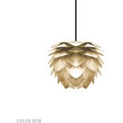 Silvia mini brushed brass シルヴィアミニ ブラッシュドブラス 1灯ペンダント ブラス×ブラックコード(※電球・フランジカバー別売/コードアジャスター付属) 02071-BK