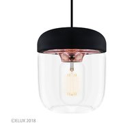 Acorn エイコーン 1灯ペンダント ブラック×コパー(※電球・フランジカバー別売/コードアジャスター付属) 02083