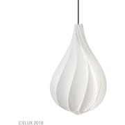 Alva アルヴァ 1灯ペンダント ホワイト×ブラックコード(※電球・フランジカバー別売/コードアジャスター付属) 02102-BK