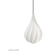 Alva mini アルヴァ ミニ 1灯ペンダント ホワイト×ブラックコード(※電球・フランジカバー別売/コードアジャスター付属) 02103-BK