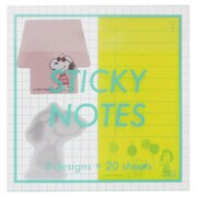 限定 クリアケース付箋 PEANUTS Glitter with ミントグリーン S2831597