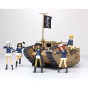 GPSP-9 ガールズ&パンツァー 最終章 デフォルメMk.IV戦車 塗装済完成品 サメさんチームフィギュアキット付き