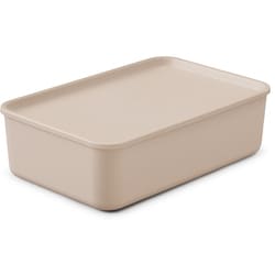 フタ付き積み重ねBOX ピンクベージュ FTB-45