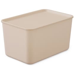 フタ付き積み重ねBOX ピンクベージュ FTB-45D