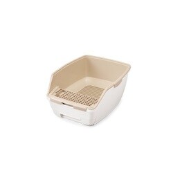 ONCH-530 [お部屋のにおいクリア消臭 猫用システムトイレハーフタイプ ホワイト/ベージュ]