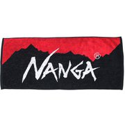ロゴフェイスタオル NANGA LOGO FACE TOWEL N1FT レッド×ブラック [フェイスタオル]