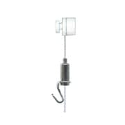 1821-W [コロン型ワイヤー自在 径1.2mm 1.5m 壁面用 ホワイト]
