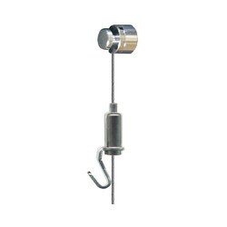 1825 [コロン型ワイヤー自在 径1.5mm 1.5m 壁面用 シルバー]