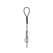 S-1182-B [セフティカラーワイヤー自在 大 径1.5mm 2.0m ブラック]