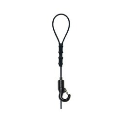 S-1170BB [セフティカラーワイヤー自在 小 径1.2mm 1.0m オールブラック]