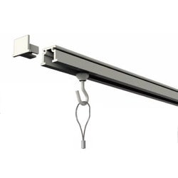 ピクチャーレールセット 600mm ホワイト 天井用 3351-W