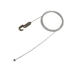 ボール式ミニワイヤー自在 径1.2mm 1.5m ホワイト WR-4-W