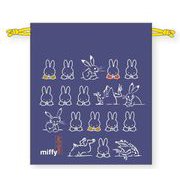DBC-219 ミッフィー×鳥獣戯画 巾着 にぎやか [キャラクターグッズ]