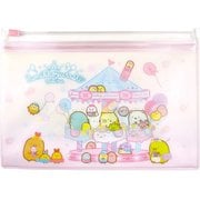 すみっコぐらし 2ポケットクリアポーチ たぴおかパーク [キャラクターグッズ]