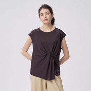 リファインドツイストトップ Refined Twist Top SFW72165 セピア(SP) Mサイズ [フィットネス シャツ レディース]