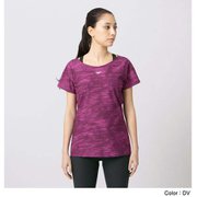 ノイズソフトアクロスフレンチスリーブトップ Noise Soft Across F/S Top SFW72157 ディーバ(DV) Mサイズ [フィットネス シャツ レディース]