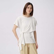 リラックスナチュラルトップ Relax Natural Top SAW32151 オフホワイト(OW) Lサイズ [フィットネス シャツ レディース]
