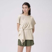 リラックスナチュラルトップ Relax Natural Top SAW32151 サンドベージュ(SB) Lサイズ [フィットネス シャツ レディース]