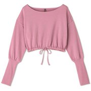 ラックスフィットドロウストリングトップ LUXE FIT DRAWSTRING TOP DA521300 ダスキーオーキッド(DU) Mサイズ [フィットネス トップス レディース]