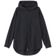 エッセンシャルフィットロングジャケット ESSENTIAL FIT LONG JACKET DA321303 ブラック(K) Mサイズ [フィットネス ジャケット レディース]