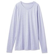 ノンストレスロングスリーブティー NON STRESS L/S TEE DA70104 (LA)ラベンダー Lサイズ [フィットネス ヨガ シャツ レディース]