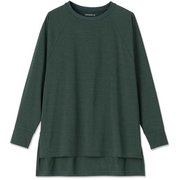 ハイゲージロングスリーブティー HIGH GAUGE L/S TEE DA721301 ダークグリーン(DG) Mサイズ [フィットネス ヨガ シャツ レディース]