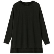 ハイゲージロングスリーブティー HIGH GAUGE L/S TEE DA721301 ブラック(K) Lサイズ [フィットネス ヨガ シャツ レディース]