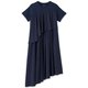 マタニティギャザードドレス MATERNITY GATHERED DRESS DAM521373 ダークネイビー(DN) Lサイズ [フィットネス トップス レディース]