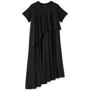 マタニティギャザードドレス MATERNITY GATHERED DRESS DAM521373 ブラック(K) Lサイズ [フィットネス トップス レディース]