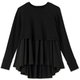 マタニティフェイクレイヤードトップ MATERNITY FAKE LAYERED TOP DAM521371 ブラック(K) Lサイズ [フィットネス トップス レディース]