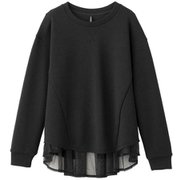 ダンスキンアレグロブレサブルクルー DANSKIN ALLEGRO BREATHABLE CREW DC521302 ブラック(K) Mサイズ [フィットネス ヨガ シャツ レディース]