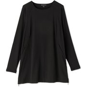 カブリオールロングレングスロングスリーブトップ CABRIOLE LONG LENGTH L/S TOP DC521308 ブラック(K) Mサイズ [フィットネス ヨガ シャツ レディース]