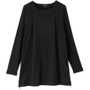 カブリオールロングレングスロングスリーブトップ CABRIOLE LONG LENGTH L/S TOP DC521308 ブラック(K) Lサイズ [フィットネス ヨガ シャツ レディース]