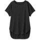 ジャガードテックロングレングスティー JACQUARD TECH L/L TEE DC721303 ブラック(K) Lサイズ [フィットネス ヨガ シャツ]