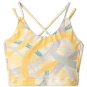 ダンスキンアロンジェプリントミドルトップ DANSKIN ALLONGE PRINT MIDDLE TOP DC121302P ハニーマスタード(HM) Lサイズ [フィットネス トップス レディース]