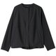 シェルタリングカラーレスジャケット SHELTERING COLLARLESS JACKET DC321309 ブラック(K) Lサイズ [フィットネス ジャケット レディース]