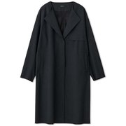 シェルタリングカラーレスコート SHELTERING COLLARLESS COAT DC321308 ブラック(K) Mサイズ [フィットネス ジャケット レディース]