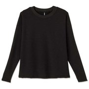 ソーラーコンフォートウォームロングスリーブトップ SOLAR COMFORT WARM L/S TOP DC521320 ブラック(K) Mサイズ [フィットネス トップス レディース]