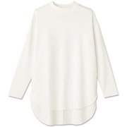 ソーラーコンフォートウォームモックネックロングスリーブトップ SOLAR COMFORT WARM MOCK NECK L/S TOP DC521321 ジャスミンホワイト(JW) Lサイズ [フィットネス トップス レディース]