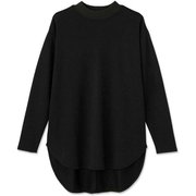 ソーラーコンフォートウォームモックネックロングスリーブトップ SOLAR COMFORT WARM MOCK NECK L/S TOP DC521321 ブラック(K) Mサイズ [フィットネス トップス レディース]