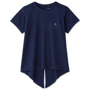 バック２WAYショートスリーブティー BACK 2WAY S/S TEE DC721310 ダークネイビー(DN) Lサイズ [フィットネス トップス レディース]
