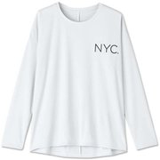 プリントロングスリーブワイドティー PRINT L/S WIDE TEE DC721314 アイスグレー(IH) XLサイズ [フィットネス トップス レディース]