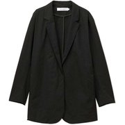 ストレッチコンフォタブルジャケット STRETCH COMFORTABLE JACKET DMF321300 ブラック(K) サイズ2 [フィットネス ジャケット レディース]